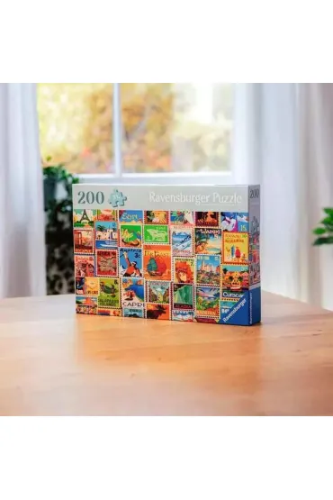 Puzzle 200 el. XL Znaczki pocztowe Ravensburger