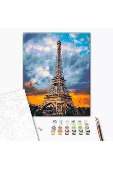 Brushme Malowanie po numerach - �elazna dama Pary�a 40x50cm