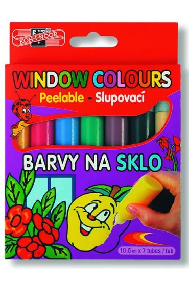 Koh-I-Noor Farby witra�owe 9738 5 kolor�w + 2 kontury