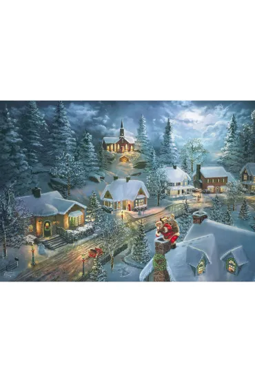 Puzzle PQ 1000 el. Cicha noc Schmidt - Thomas  Kinkade