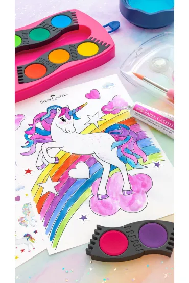 Faber-Castell Farby Connector Unicorn 12 kolor�w