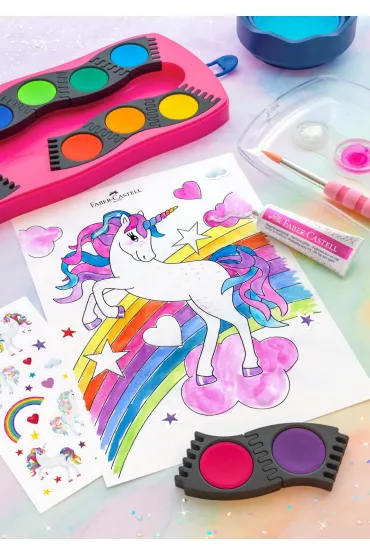 Faber-Castell Farby Connector Unicorn 12 kolor�w