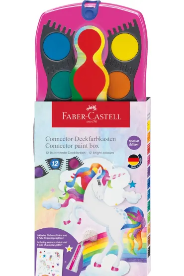 Faber-Castell Farby Connector Unicorn 12 kolor�w