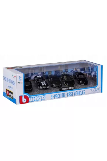 Bburago model black collection 5-pk. 1:64