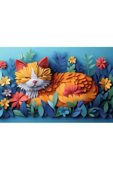 Puzzle 160 el. Paper Art: Kotek Trefl
