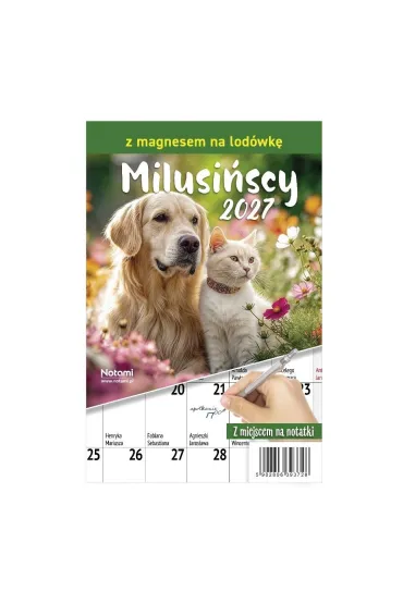 Kalendarz 2027 Milusi�scy z magnesem