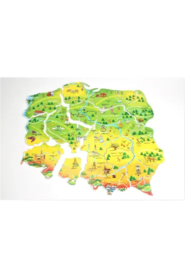 Geo puzzle Polska Abino