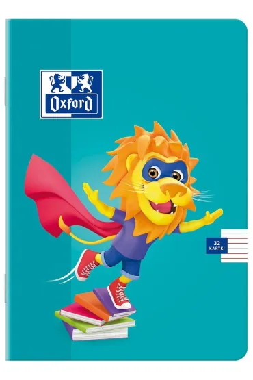 Oxford Zeszyt A5 Lion dwie linie 32 kartki