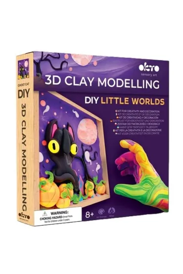 Zestaw DIY z masy plastycznej Koci Duch Okto