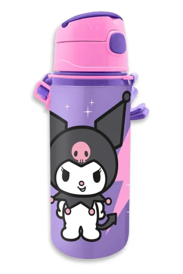 KIDS EUROSWAN Bidon aluminiowy 600 ml Kuromi KU00031