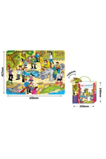 Puzzle Mata z puzzli - Zoo 24 element�w (K500.3288HT) * Russell