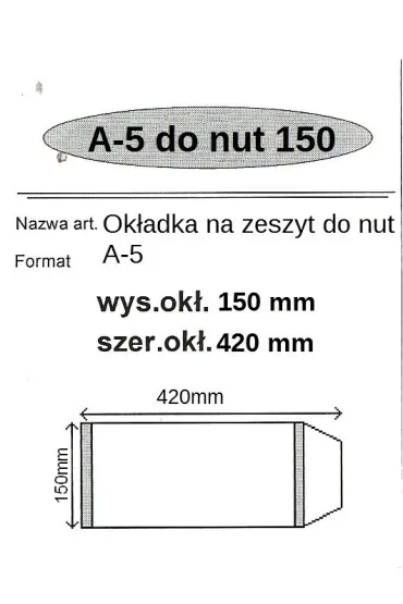 Narnia Ok�adka na zeszyt do nut A5 25 szt. - Do Nut
