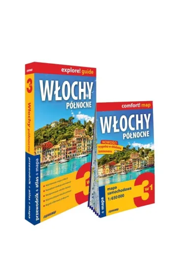 W�ochy p�nocne 3w1 przewodnik + atlas + mapa - Kamila Kowalska, Marta Stebel