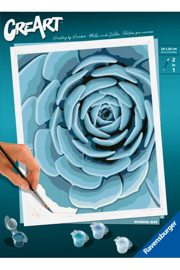 Malowanie po numerach CreArt - Botanical Blue Ravensburger