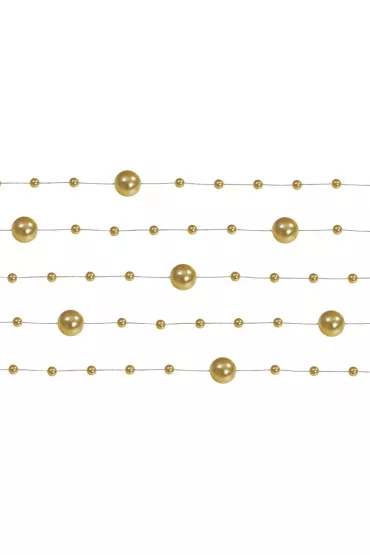 PartyDeco Girlandy per�owe z�oty 1,3m