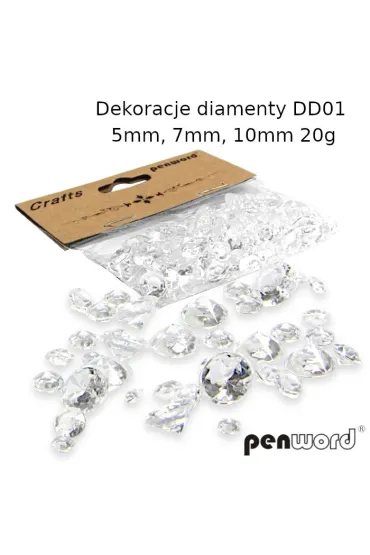 Penword Dekoracyjne diamenty 5-10 mm, 20g