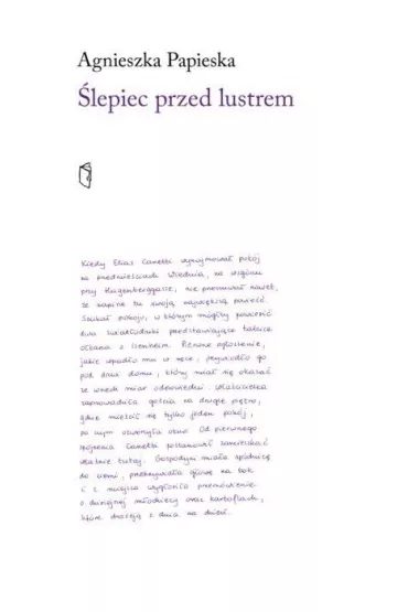 �lepiec przed lustrem - Agnieszka Papieska