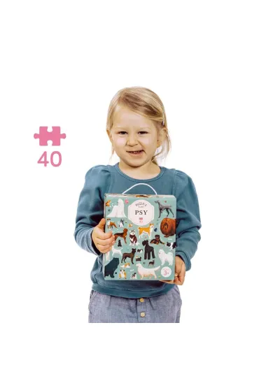 Puzzle Puzzlove CzuCzu 40 el. Psy Bright Junior Media