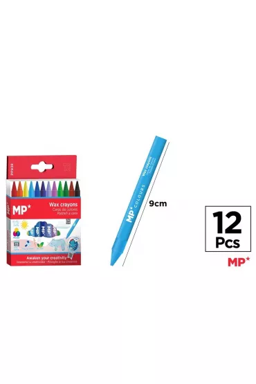 Mp Main Paper Kredki woskowe 12 kolor�w 12 szt.