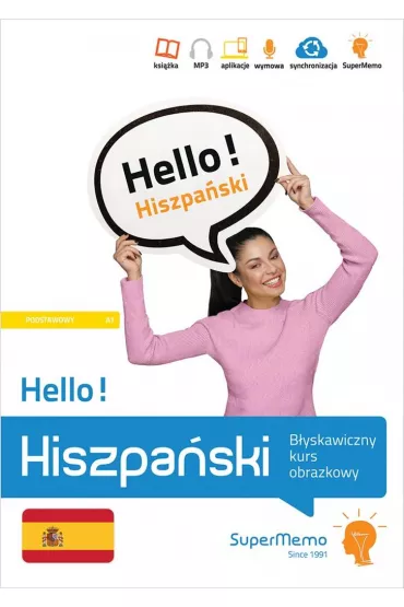 Hello! Hiszpa�ski. B�yskawiczny kurs obrazkowy (poziom A1) - Natalia Wajda