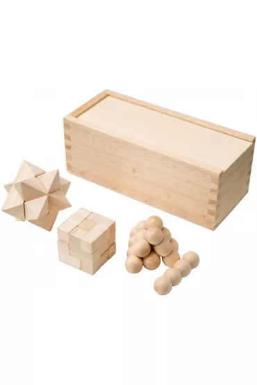 �amig��wki drewniane - 3 wzory - w etui