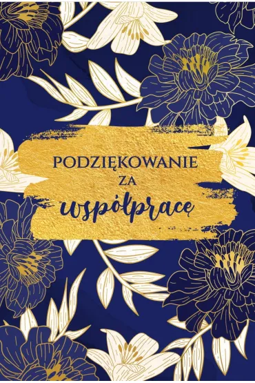 Karnet B6 LUX Podzi�kowanie za wsp�prac�