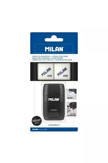 Milan Temper�wko - gumka Compact Shadow + 2 gumki