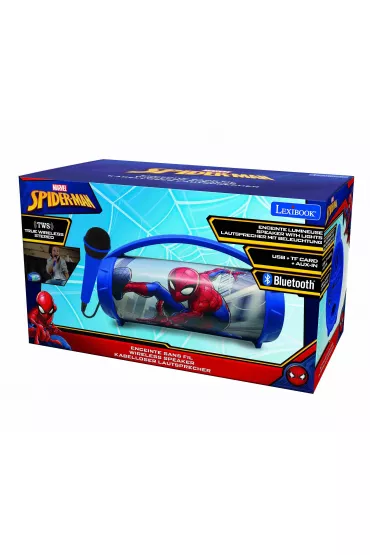 Spiderman Gonik z mikrofonem Boombox Spider Man Lexibook BTP585SPZ