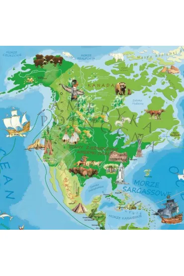 Puzzle 200 el. Mapa �wiata M�odego Odkrywcy ArtGlob