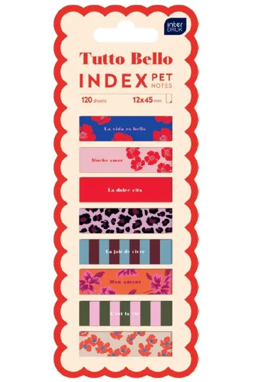 Interdruk Zak�adki indeksuj�ce Pet Tutto Bello 12x45 120 szt.
