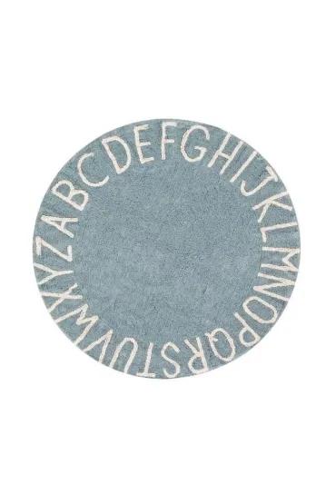 Dywan bawe�niany okr�d�y ABC Vintage blue 150cm