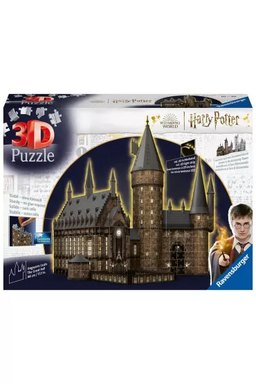 Puzzle 3D 540 el. Budynki noc�: Zamek Hogwarts Ravensburger