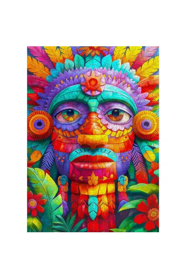 Puzzle 1000 Kolorowy totem Enjoy