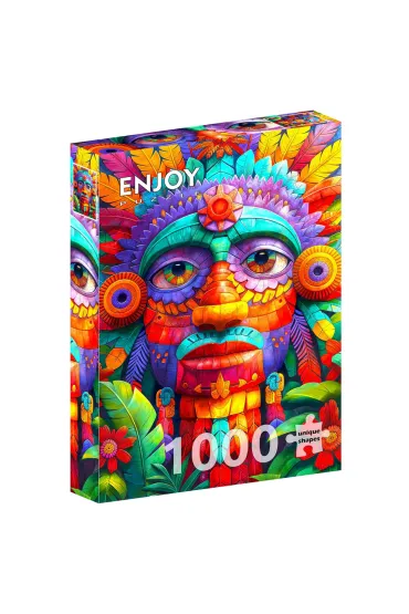 Puzzle 1000 Kolorowy totem Enjoy