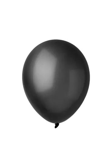 Decomex Balony metallic czarne 23cm