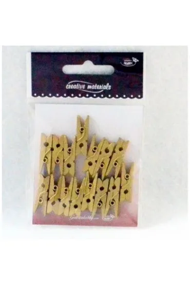 Galeria Hobby Klamerki ozdobne z�ote 25mm