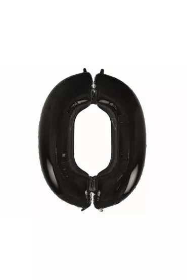 Godan Balon foliowy cyfra 0 czarny 92cm