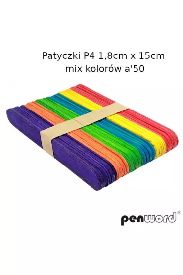 Penword Patyczki kolorowe 1,8x15 cm
