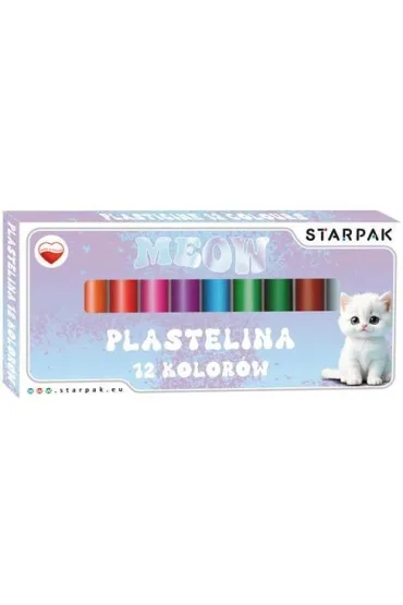 Plastelina 12 kolor�w Cute Kitty STARPAK 584206