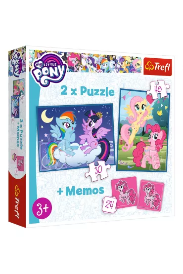 Puzzle 2w1 + memos. Przyja�� to magia Trefl