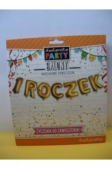 Kukartka Balony 1 Roczek