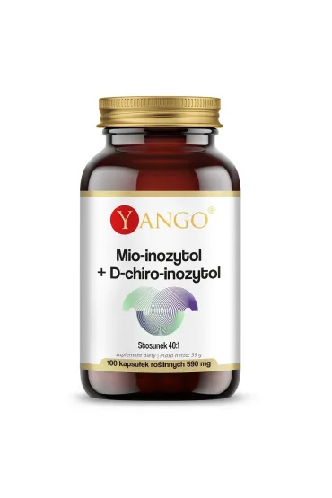 Yango Mio-inozytol + D-chiro-inozytol Suplement diety 100 kaps.