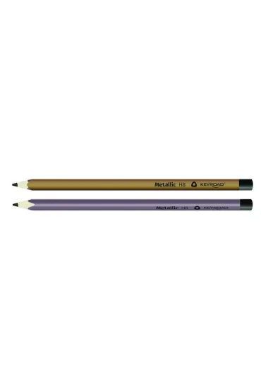 Keyroad O��wek HB tr�jk�tny metaliczny 12 szt.