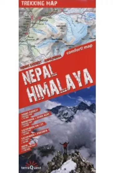 NEPAL HIMALAYA TREKKING MAP TERRAQUEST LAMINAT-EXPR