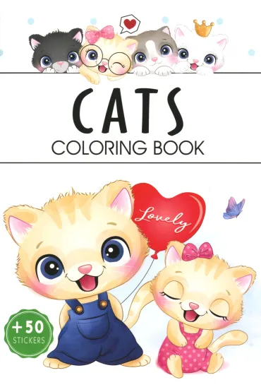 Cats. Coloring book