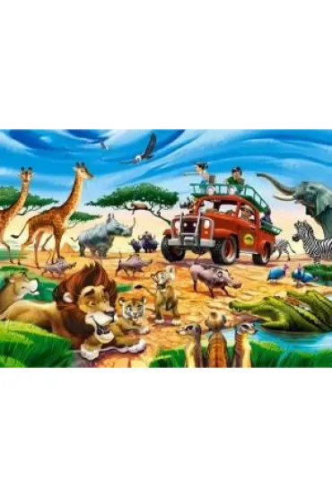 Puzzle 180 el. Przygoda na Safari Castorland