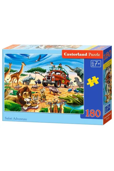 Puzzle 180 el. Przygoda na Safari Castorland
