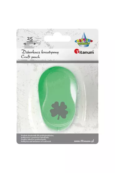 Dziurkacz dekoracyjny 25 mm Koniczyna TITANUM CRAFT-FUN SERIES
