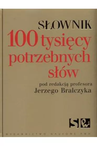 S�ownik 100 tysi�cy potrzebnych s��w (z naklejk�) - Promocja Komunijna