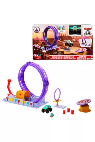 Cars. Popisowa ptla. Zestaw Showtime Loop HGV73 Mattel